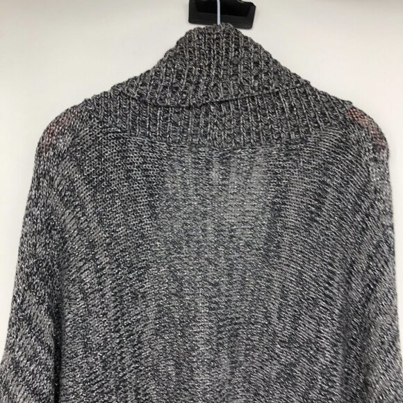 Additions by Chico's Grey Silver Knit Open Cardigan size 2 - Picture 4 of 11